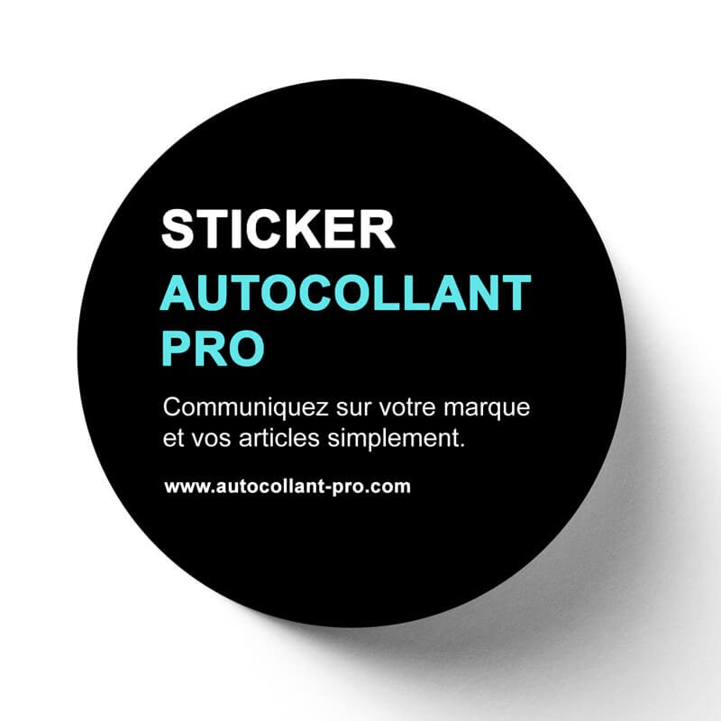 Stickers ronds personnalisés, étiquettes circulaires