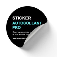 Impression de Sticker format rond et Etiquette ronde